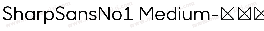 SharpSansNo1 Medium字体转换